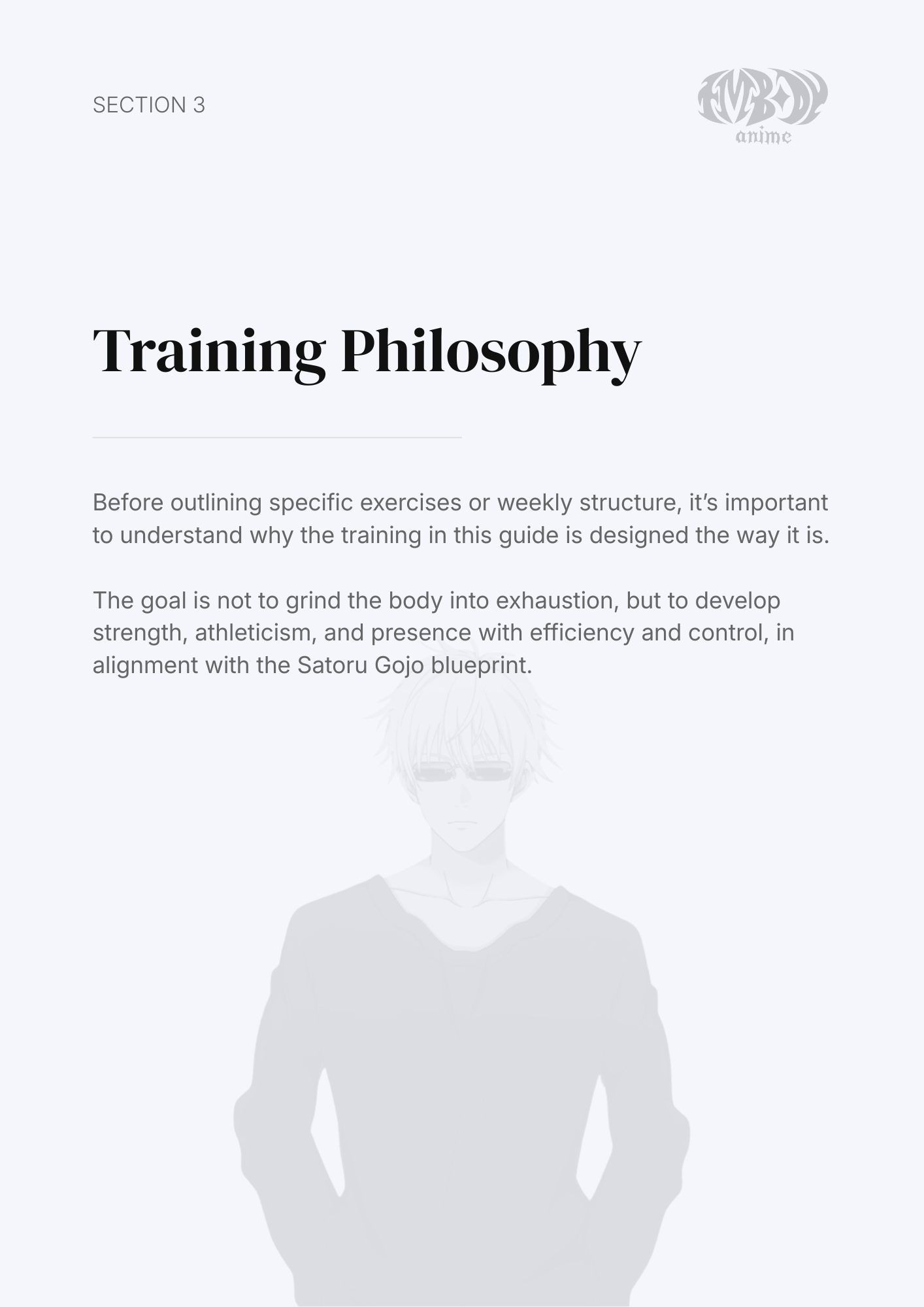 Satoru Gojo – Digital Embodiment Guide