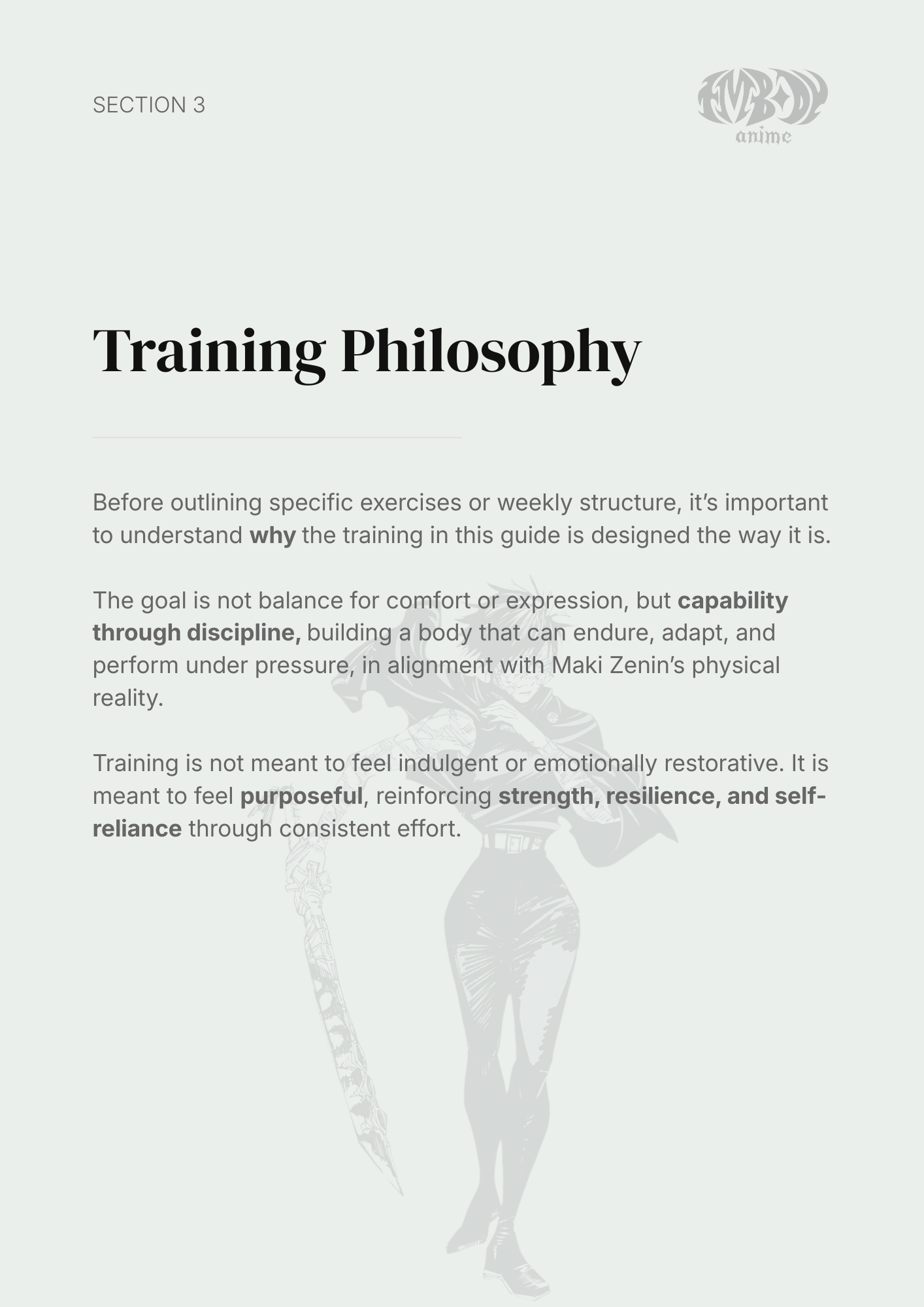 Maki Zenin – Digital Embodiment Guide