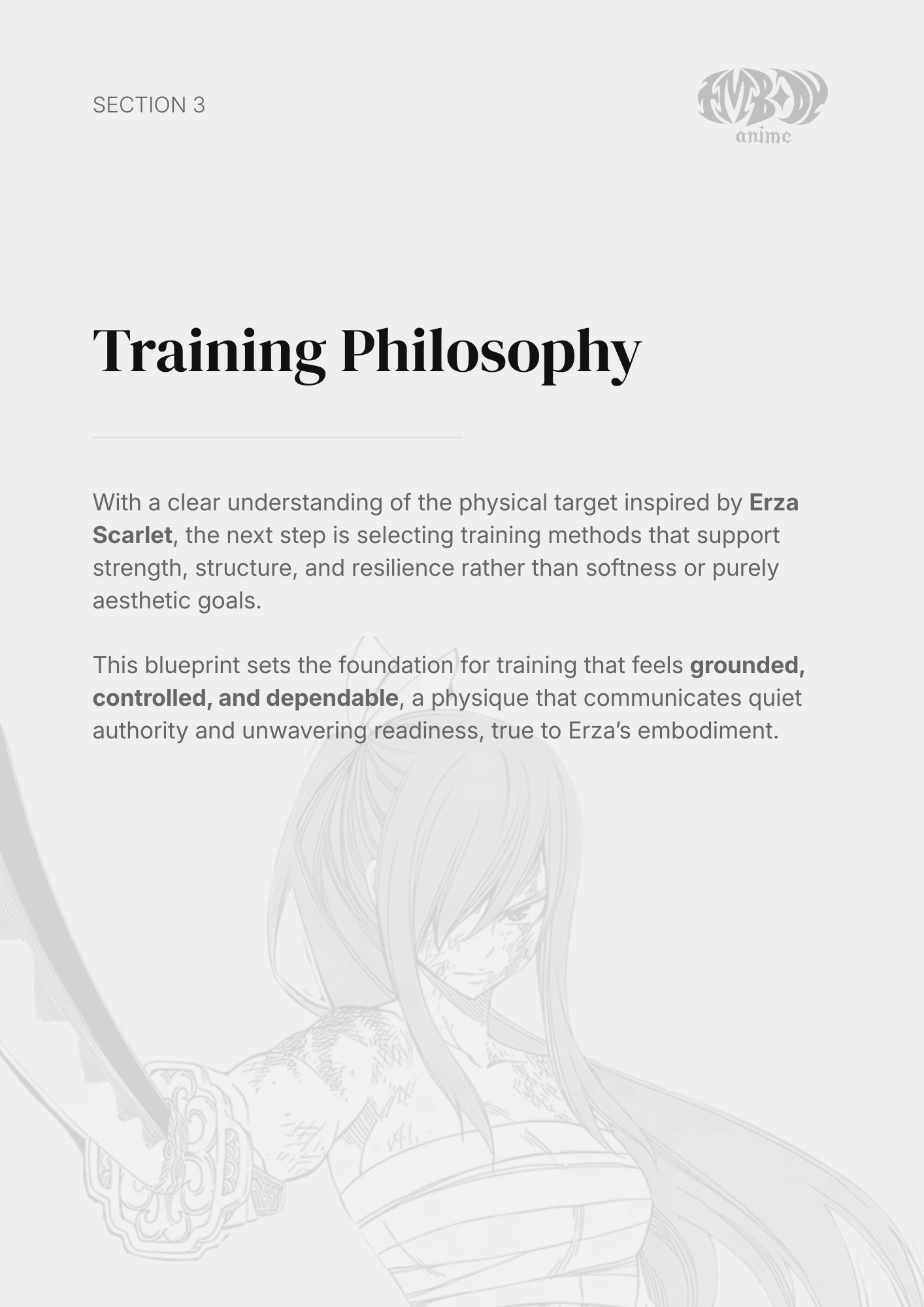 Erza Scarlet – Digital Embodiment Guide