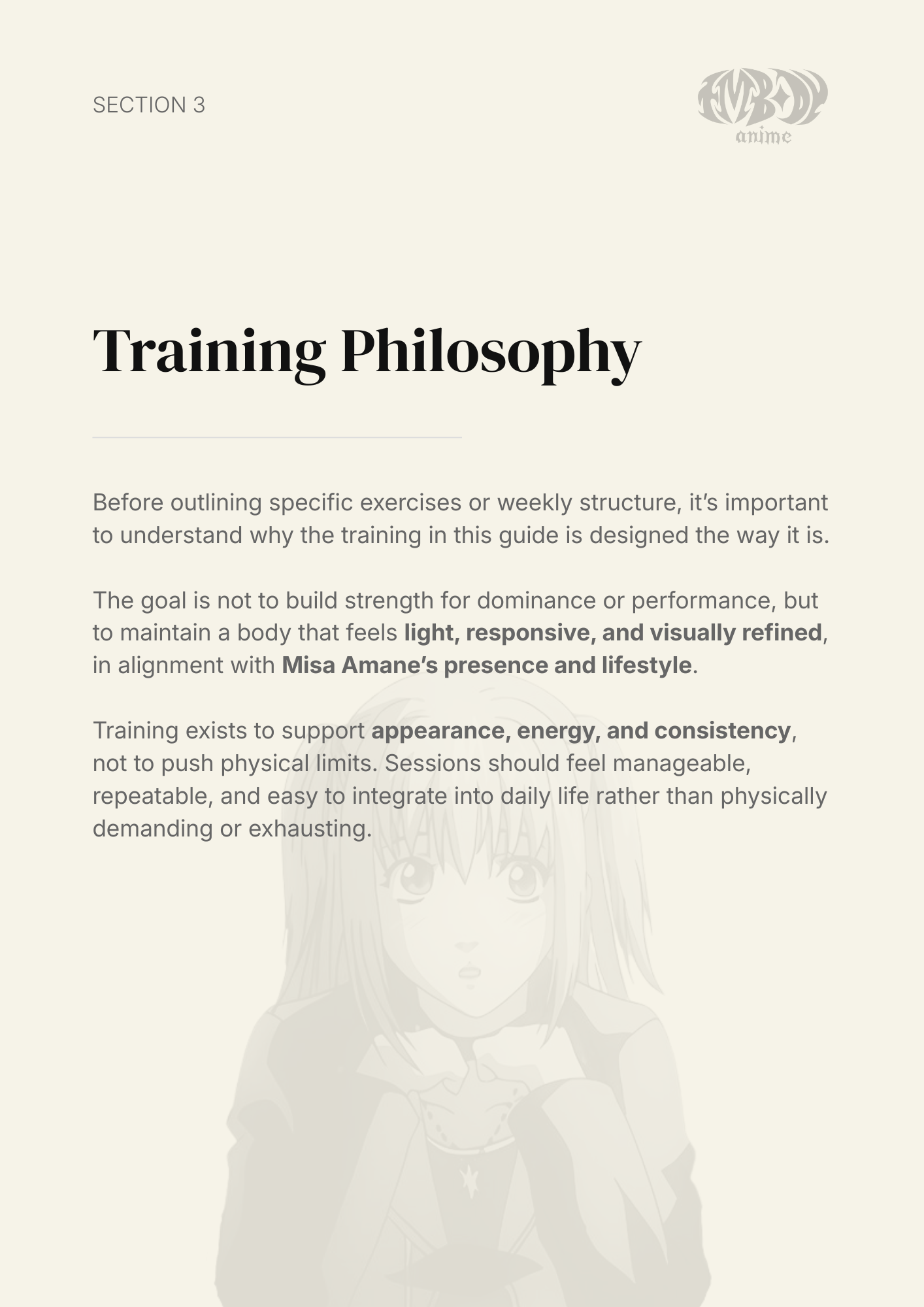 Misa Amane – Digital Embodiment Guide