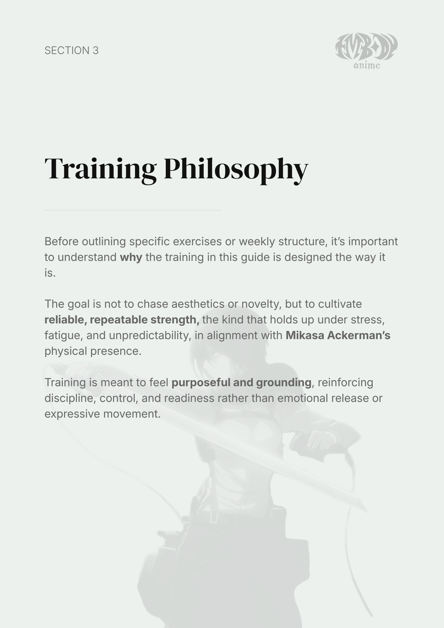 Mikasa Ackerman – Digital Embodiment Guide