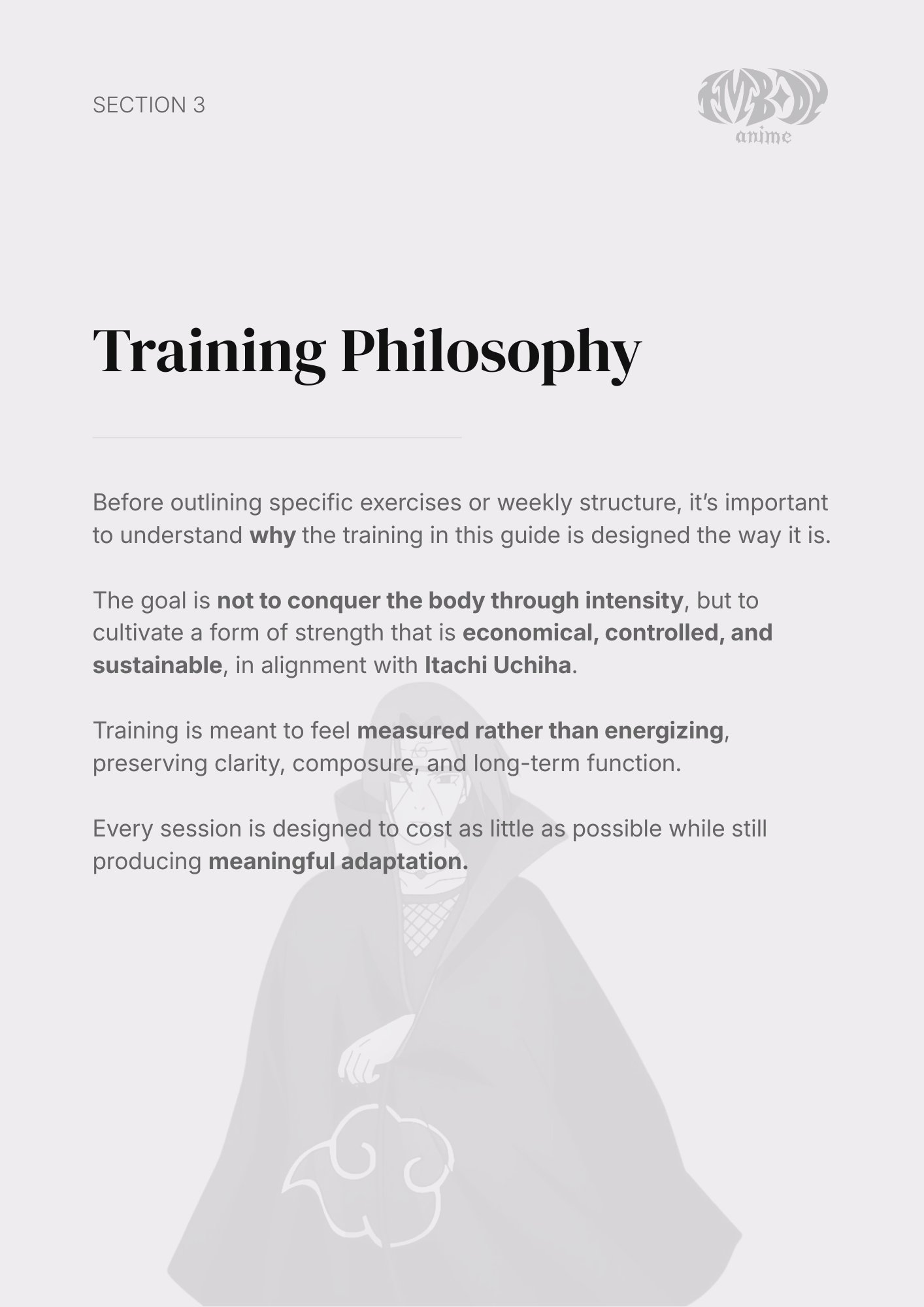 Itachi Uchiha – Digital Embodiment Guide