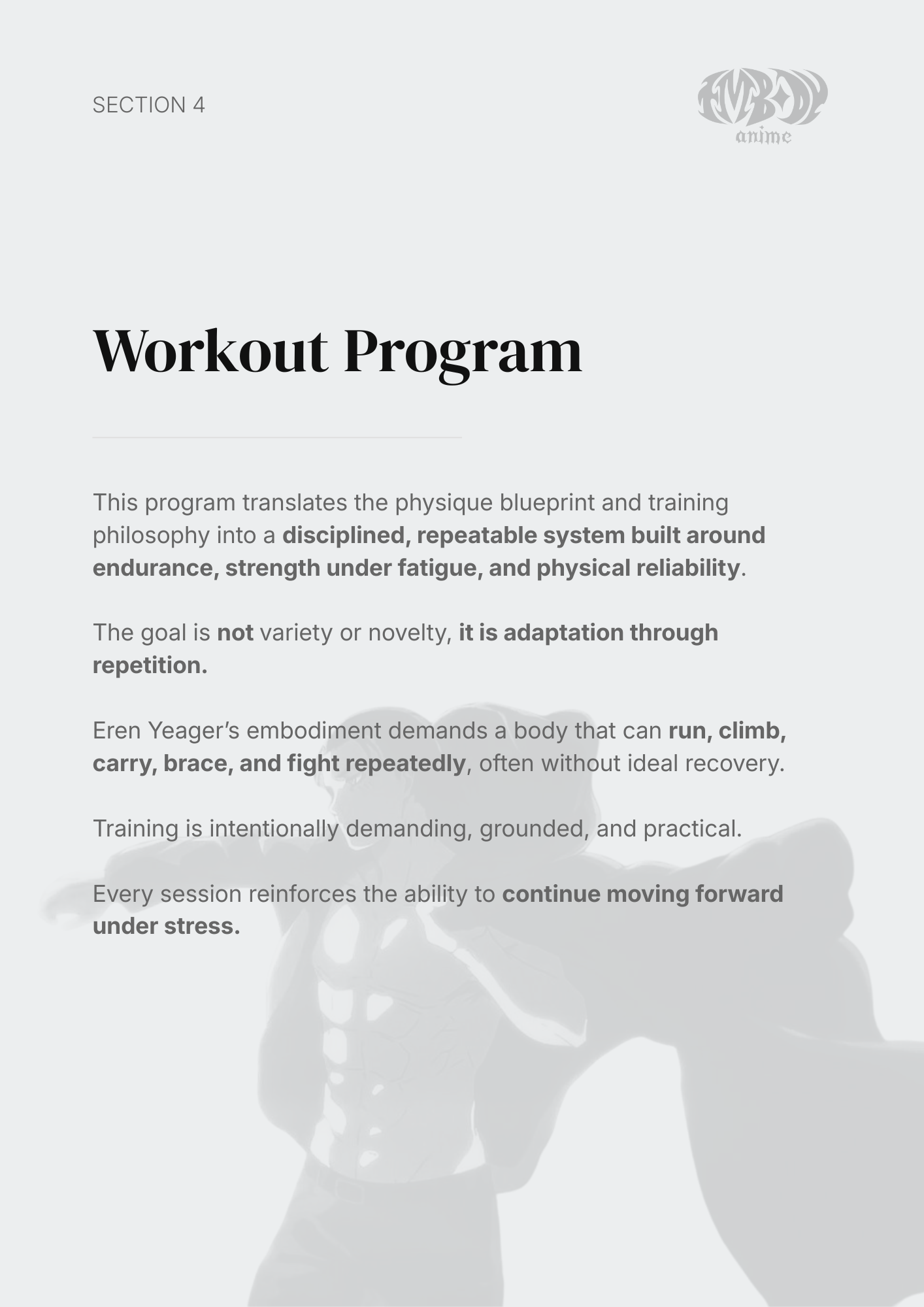 Eren Yeager – Digital Embodiment Guide