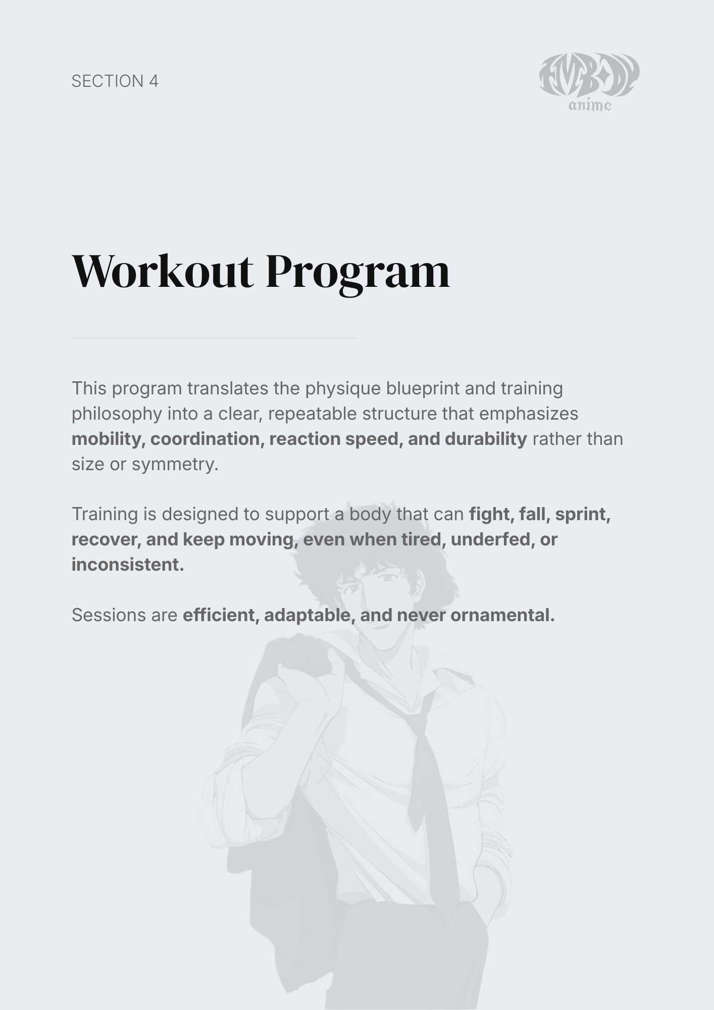 Spike Spiegel – Digital Embodiment Guide