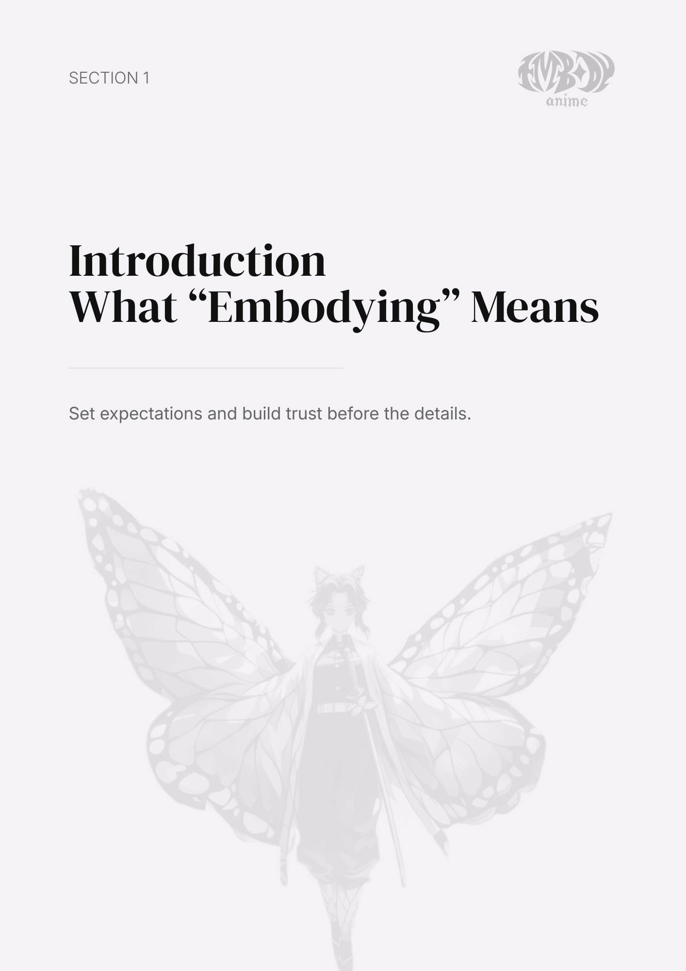 Shinobu Kochō – Digital Embodiment Guide