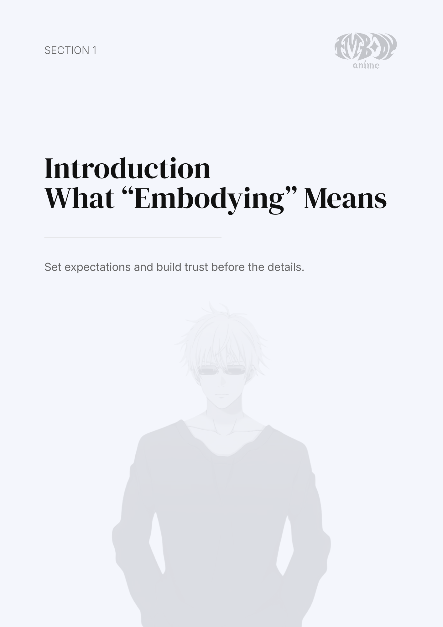 Satoru Gojo – Digital Embodiment Guide