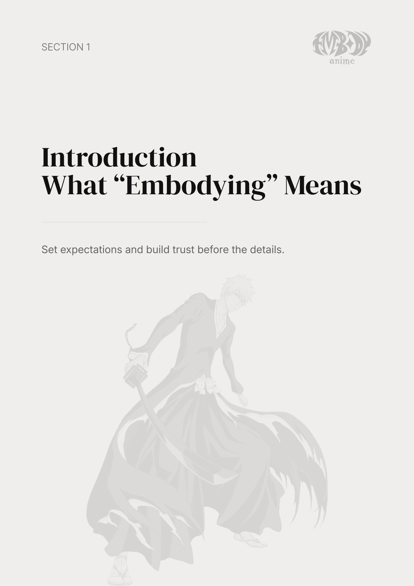 Ichigo Kurosaki – Digital Embodiment Guide