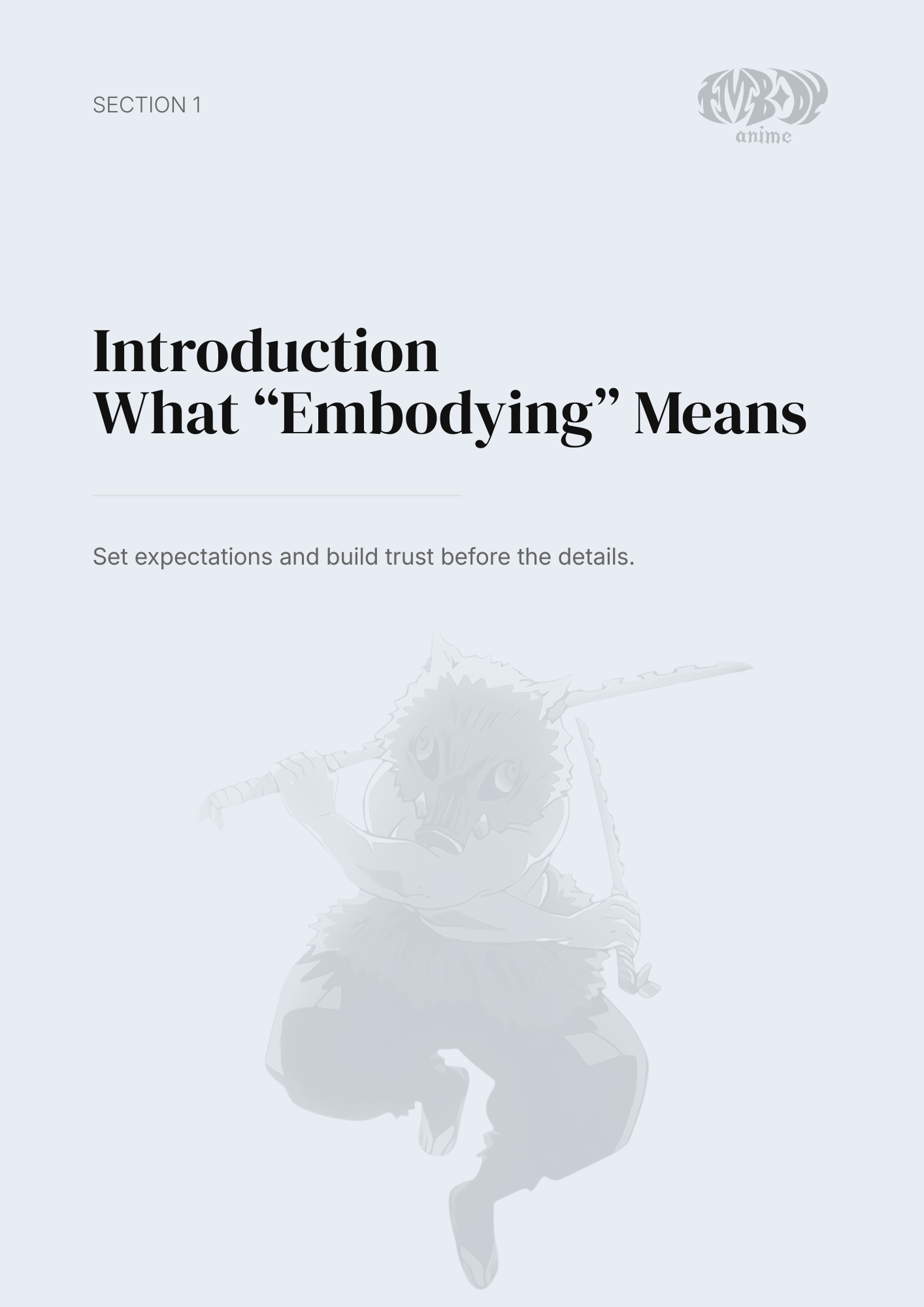 Inosuke Hashibira – Digital Embodiment Guide