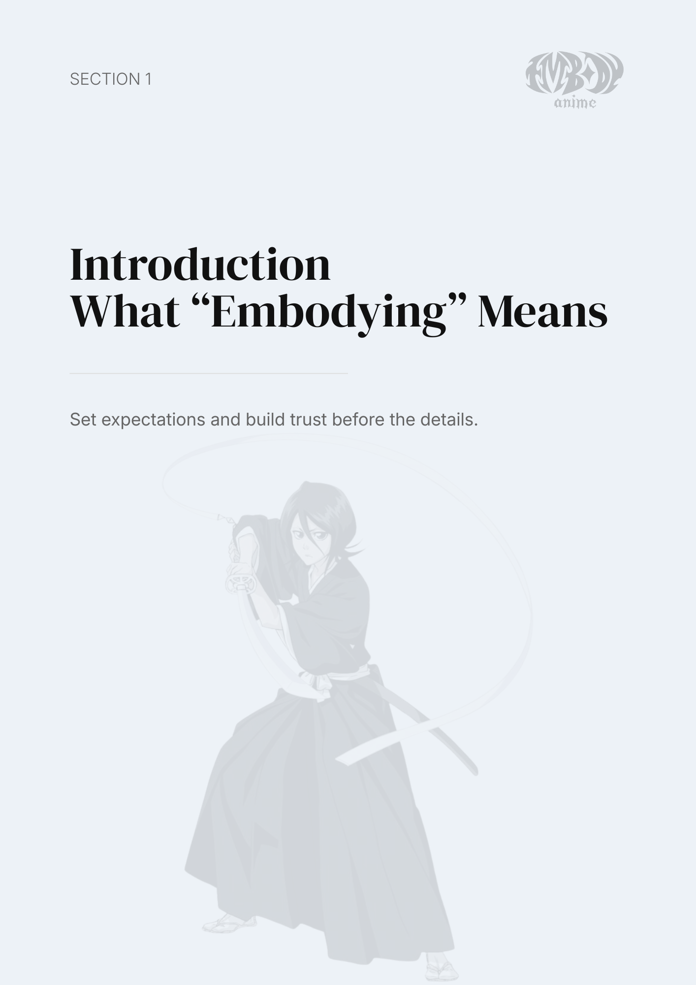 Rukia Kuchiki – Digital Embodiment Guide