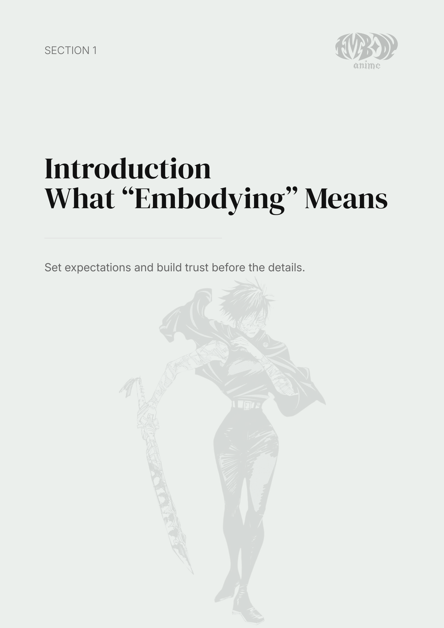 Maki Zenin – Digital Embodiment Guide