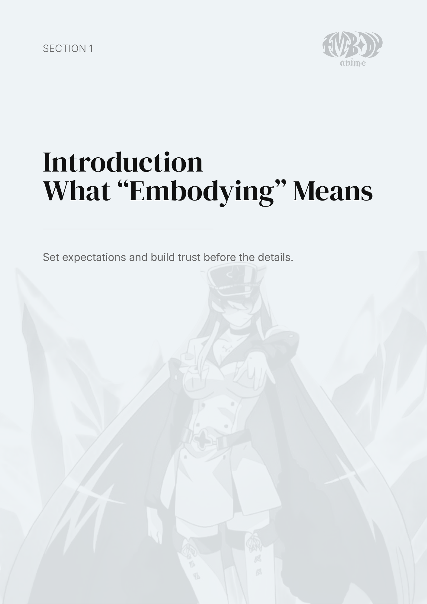 Esdeath – Digital Embodiment Guide
