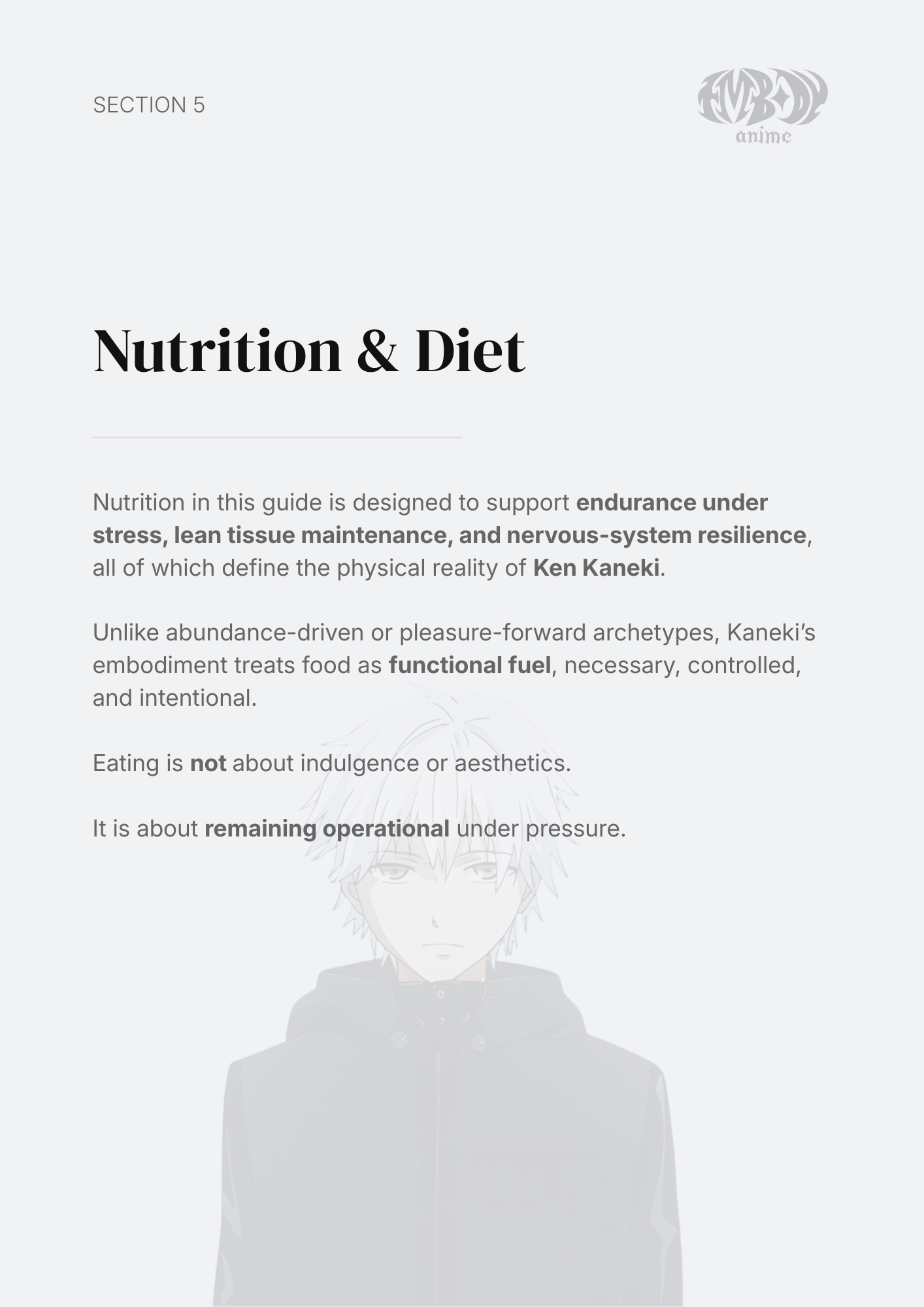 Ken Kaneki – Digital Embodiment Guide