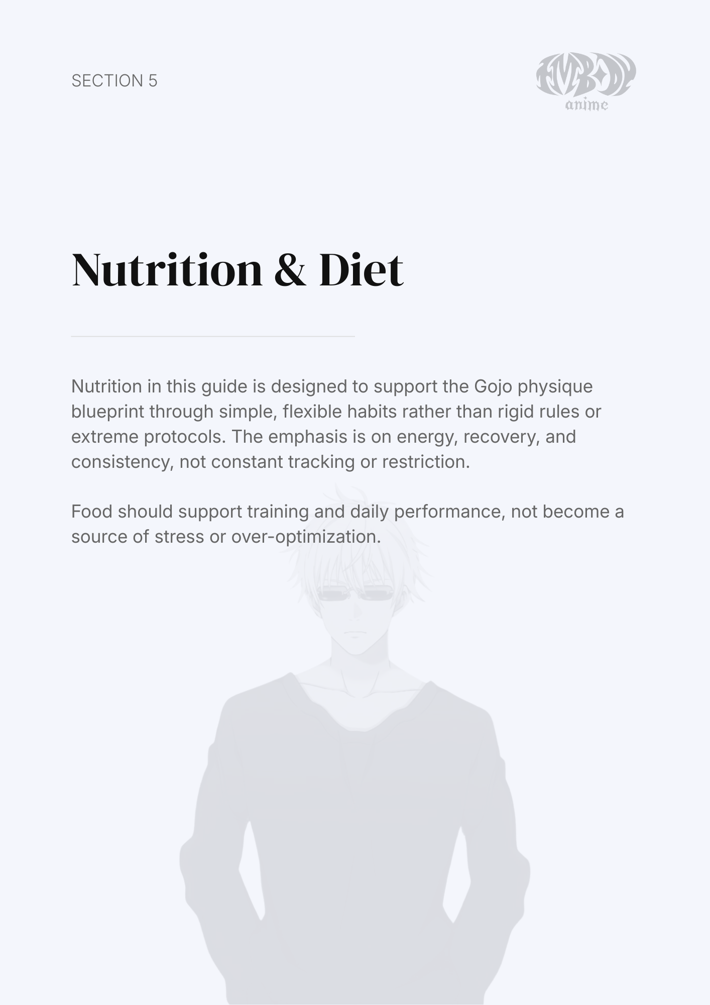 Satoru Gojo – Digital Embodiment Guide