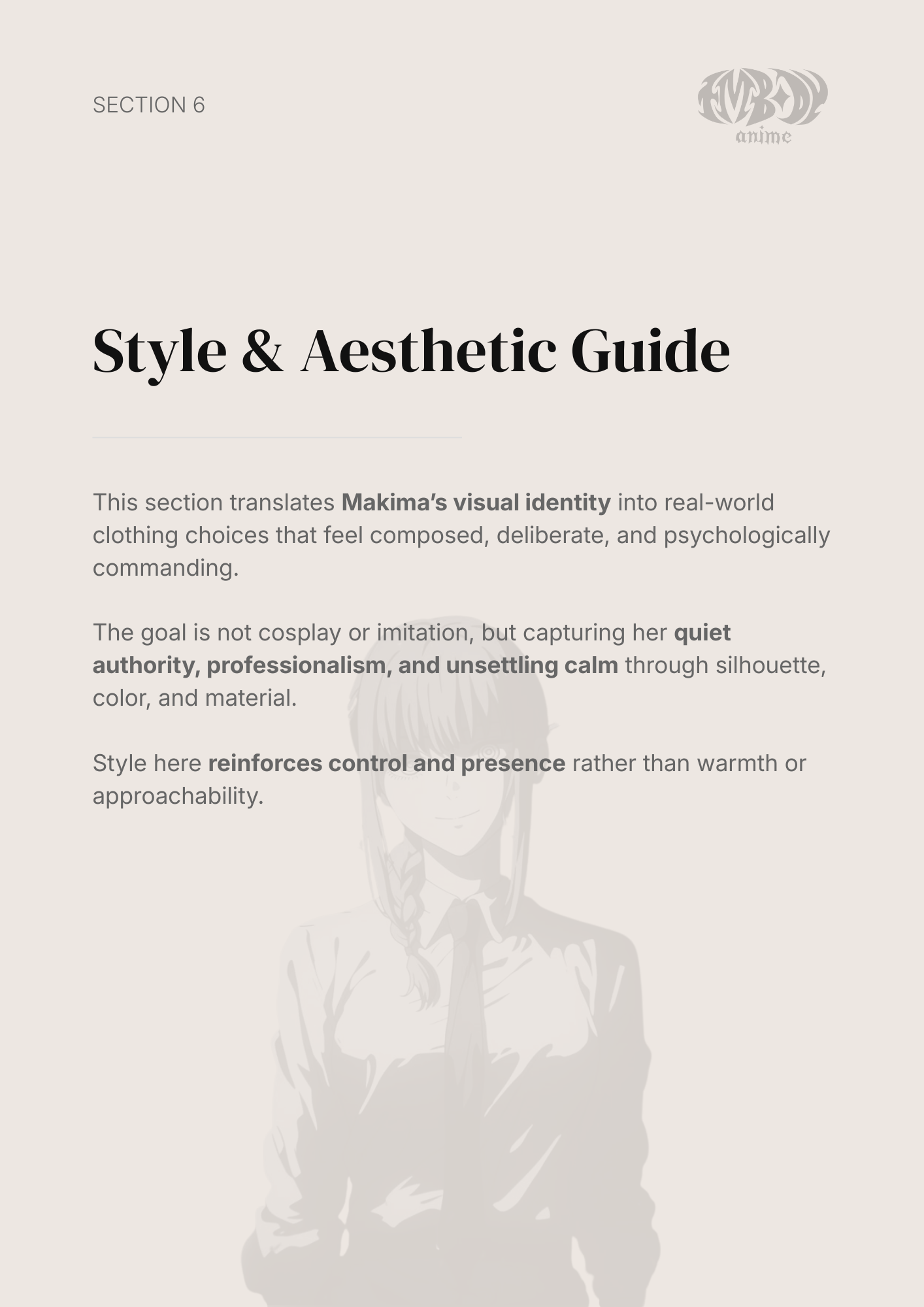 Makima – Digital Embodiment Guide