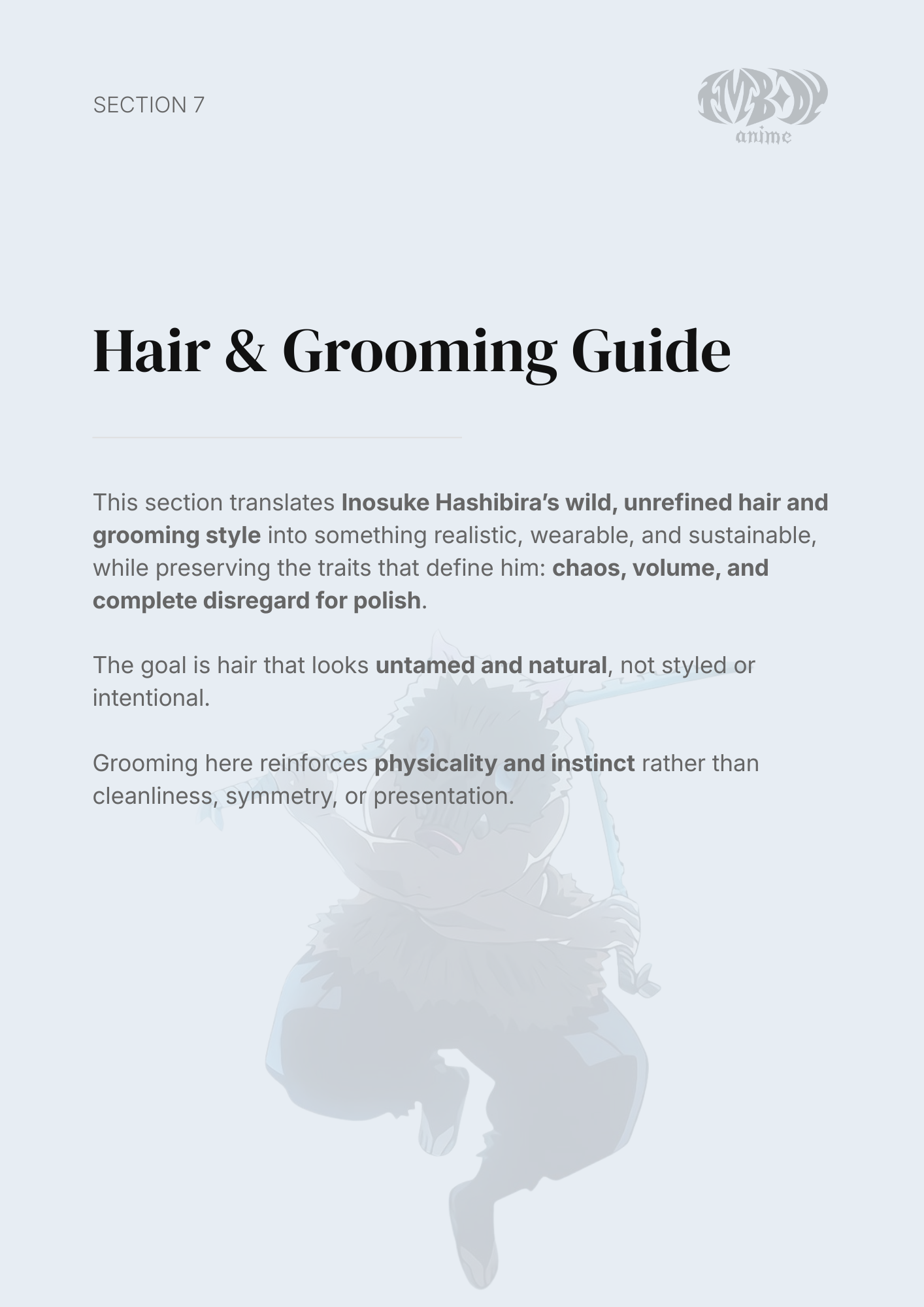 Inosuke Hashibira – Digital Embodiment Guide