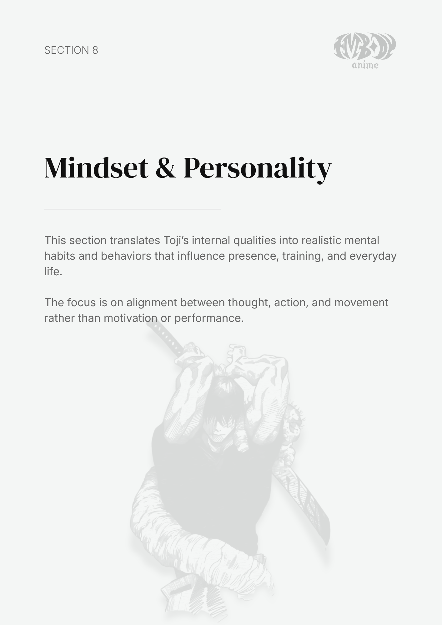 Toji Fushiguro – Digital Embodiment Guide