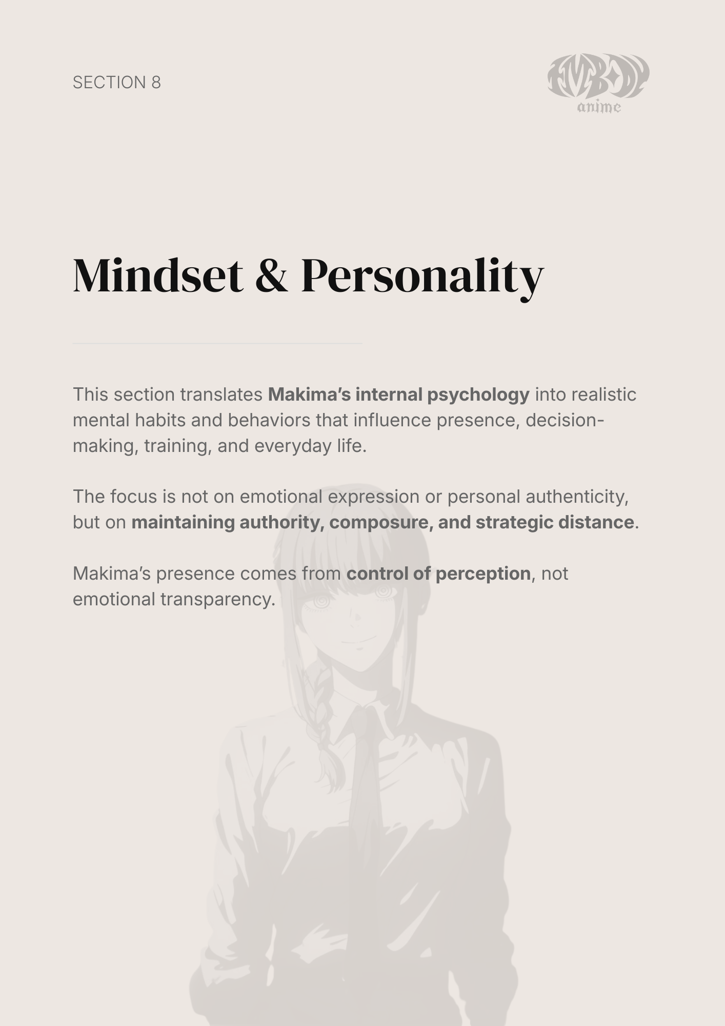 Makima – Digital Embodiment Guide