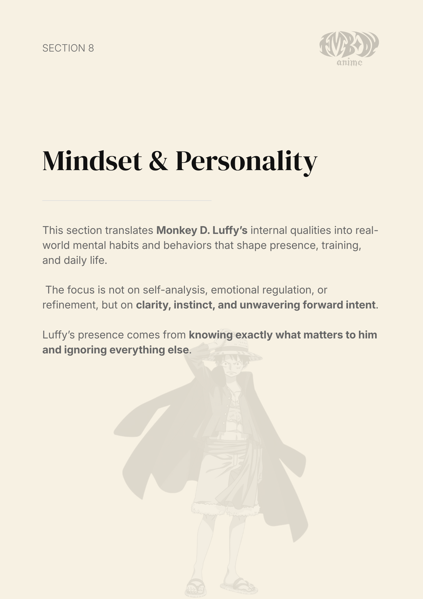 Monkey D. Luffy – Digital Embodiment Guide