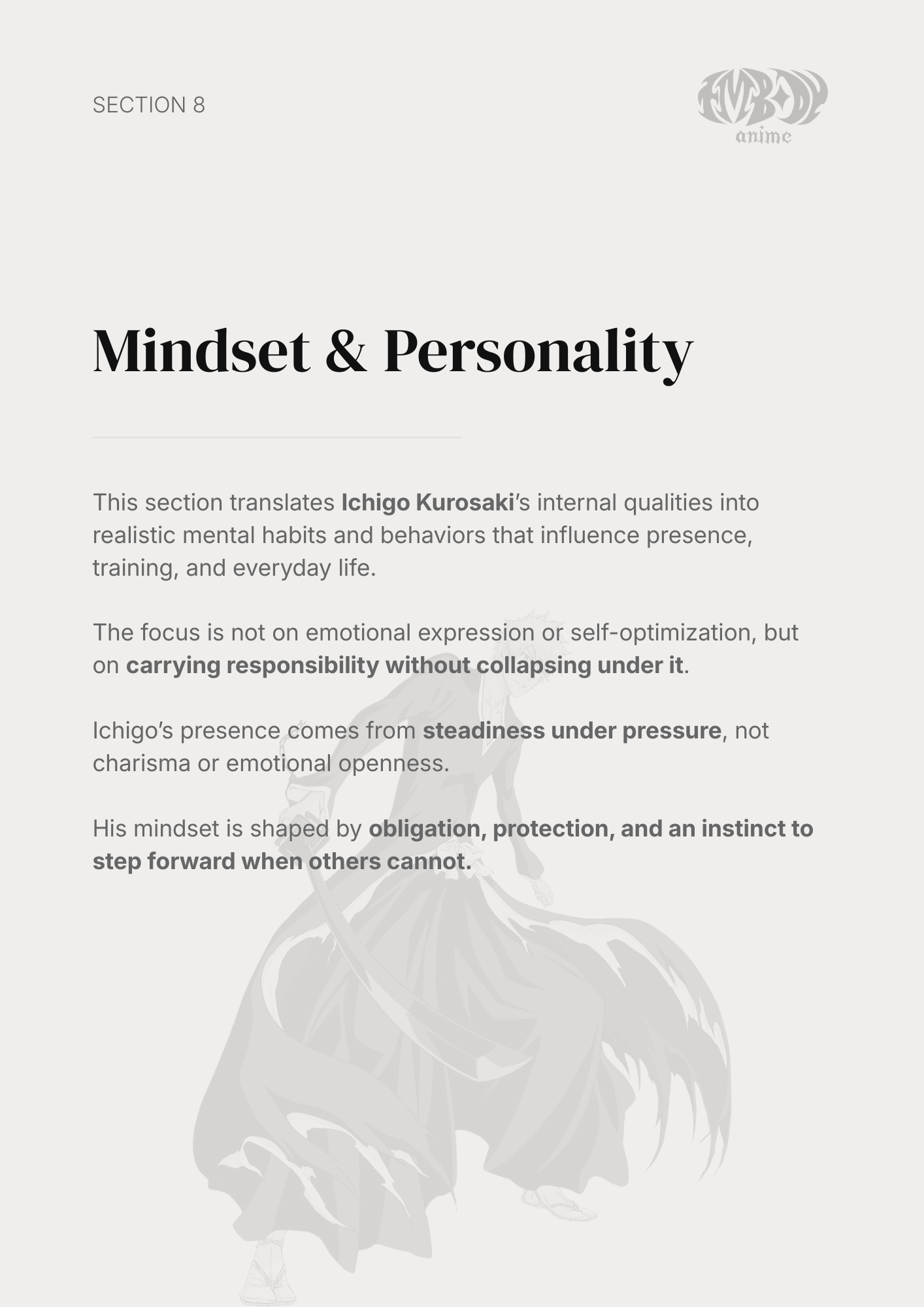 Ichigo Kurosaki – Digital Embodiment Guide