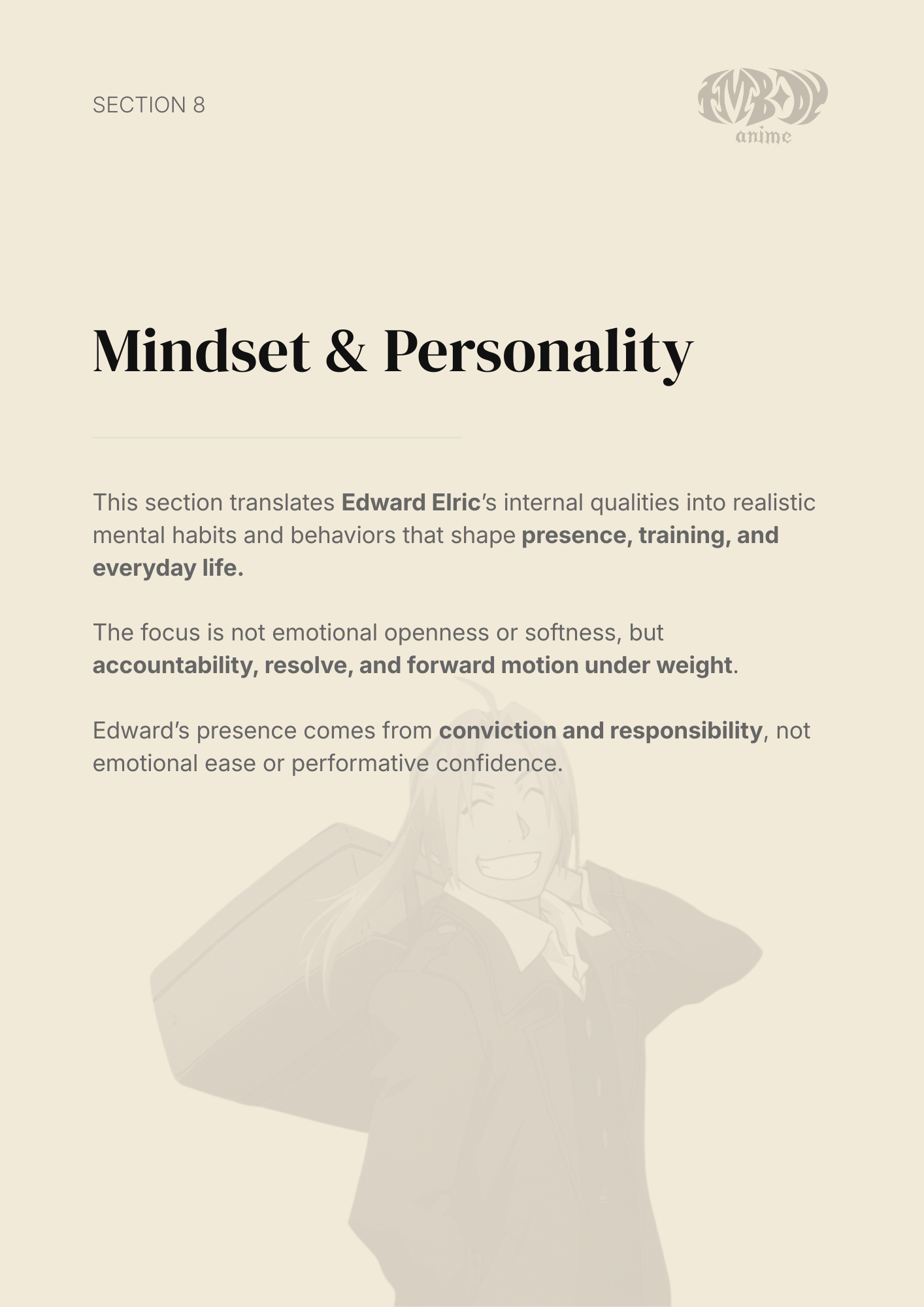 Edward Elric – Digital Embodiment Guide