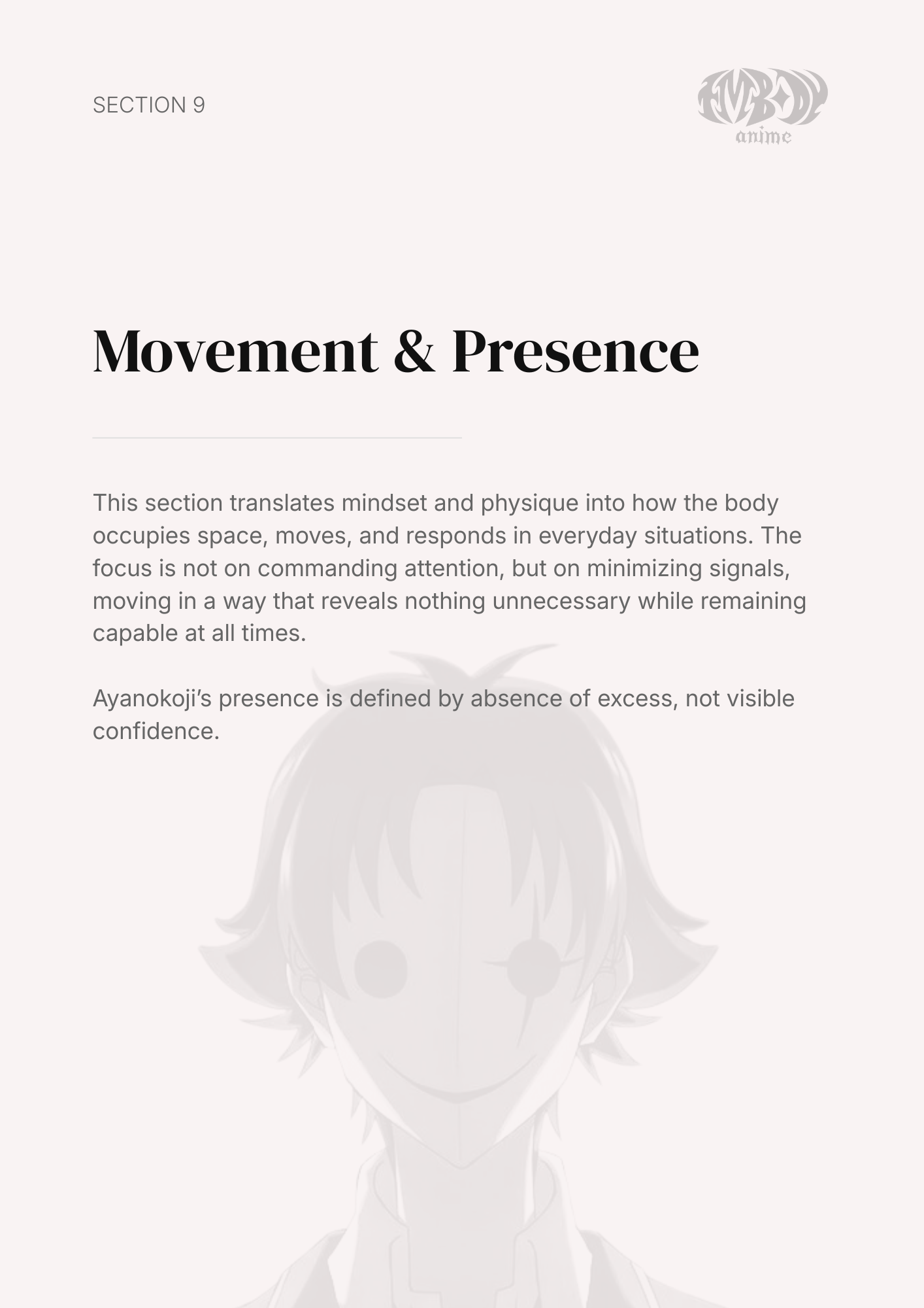 Kiyotaka Ayanokoji – Digital Embodiment Guide