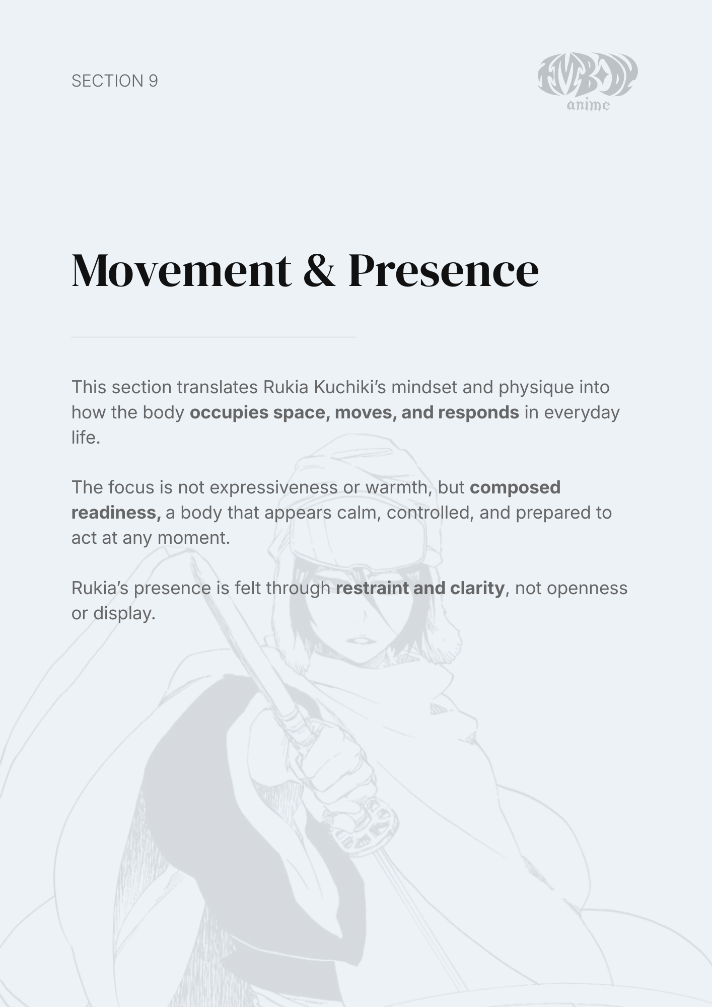 Rukia Kuchiki – Digital Embodiment Guide