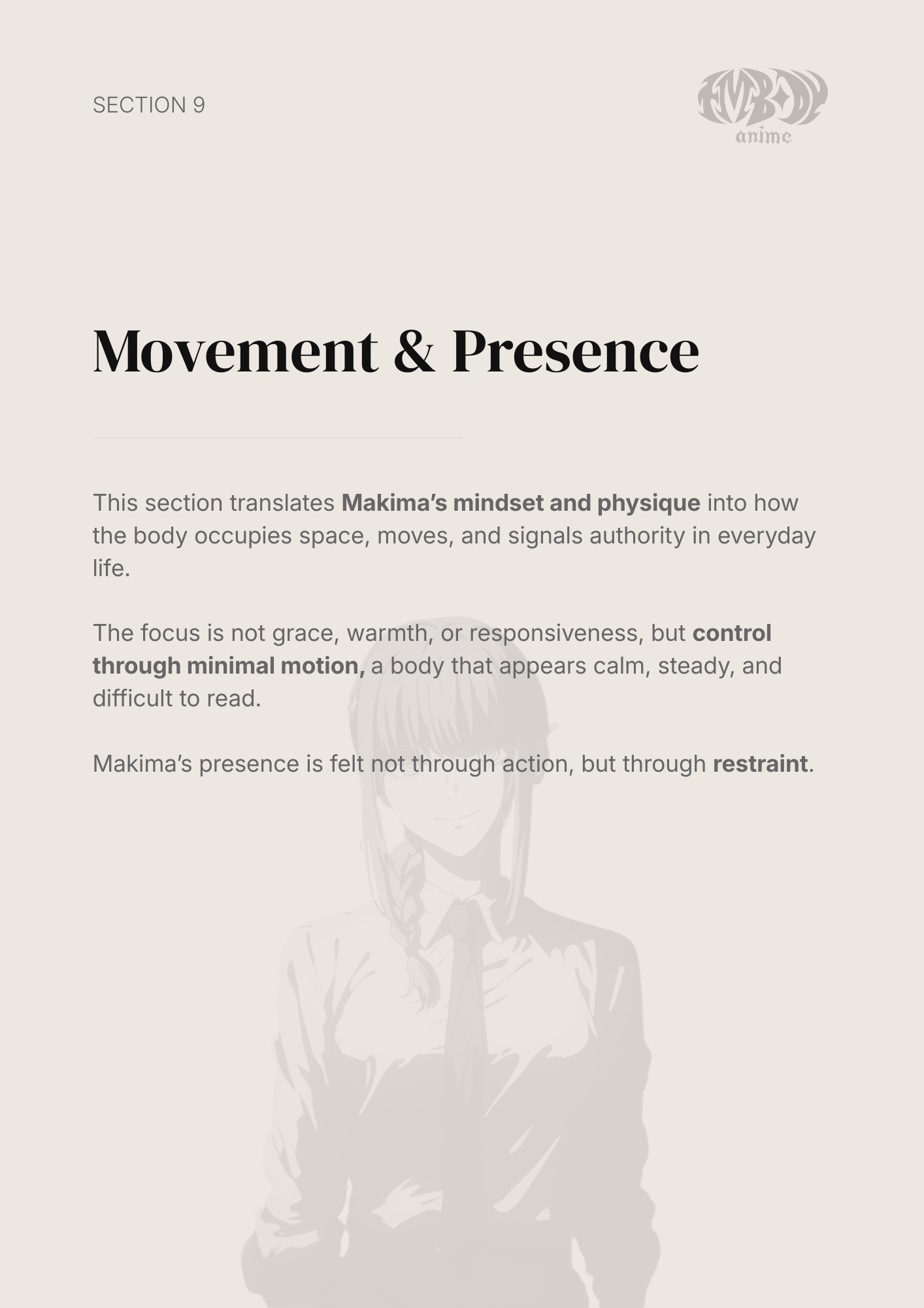 Makima – Digital Embodiment Guide