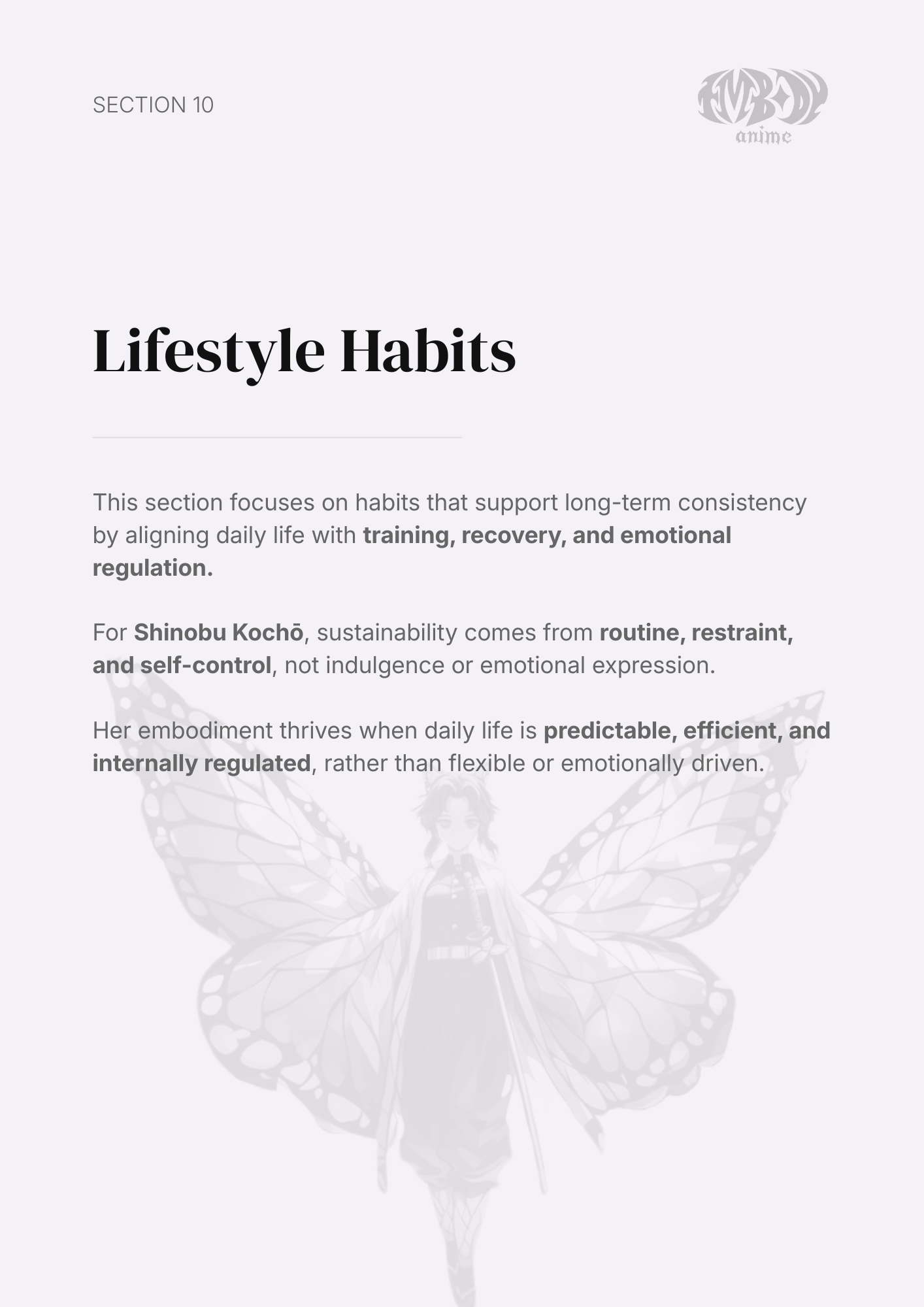 Shinobu Kochō – Digital Embodiment Guide