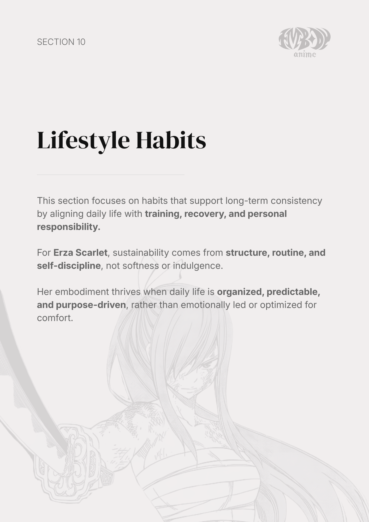 Erza Scarlet – Digital Embodiment Guide