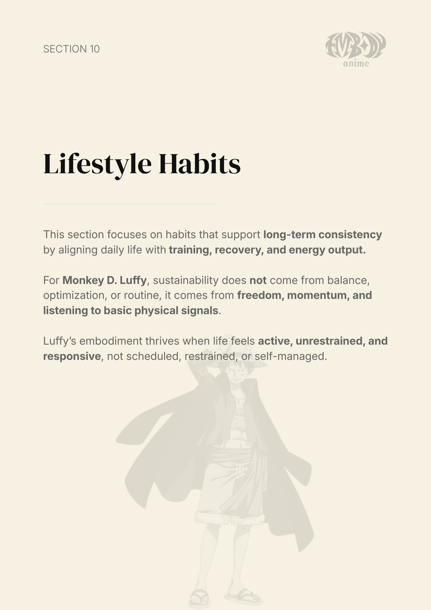 Monkey D. Luffy – Digital Embodiment Guide