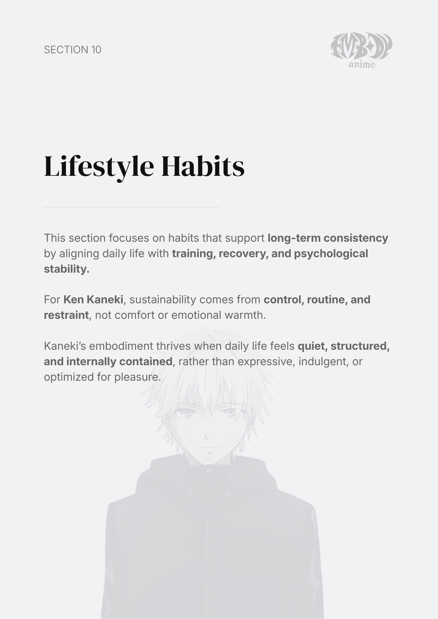 Ken Kaneki – Digital Embodiment Guide