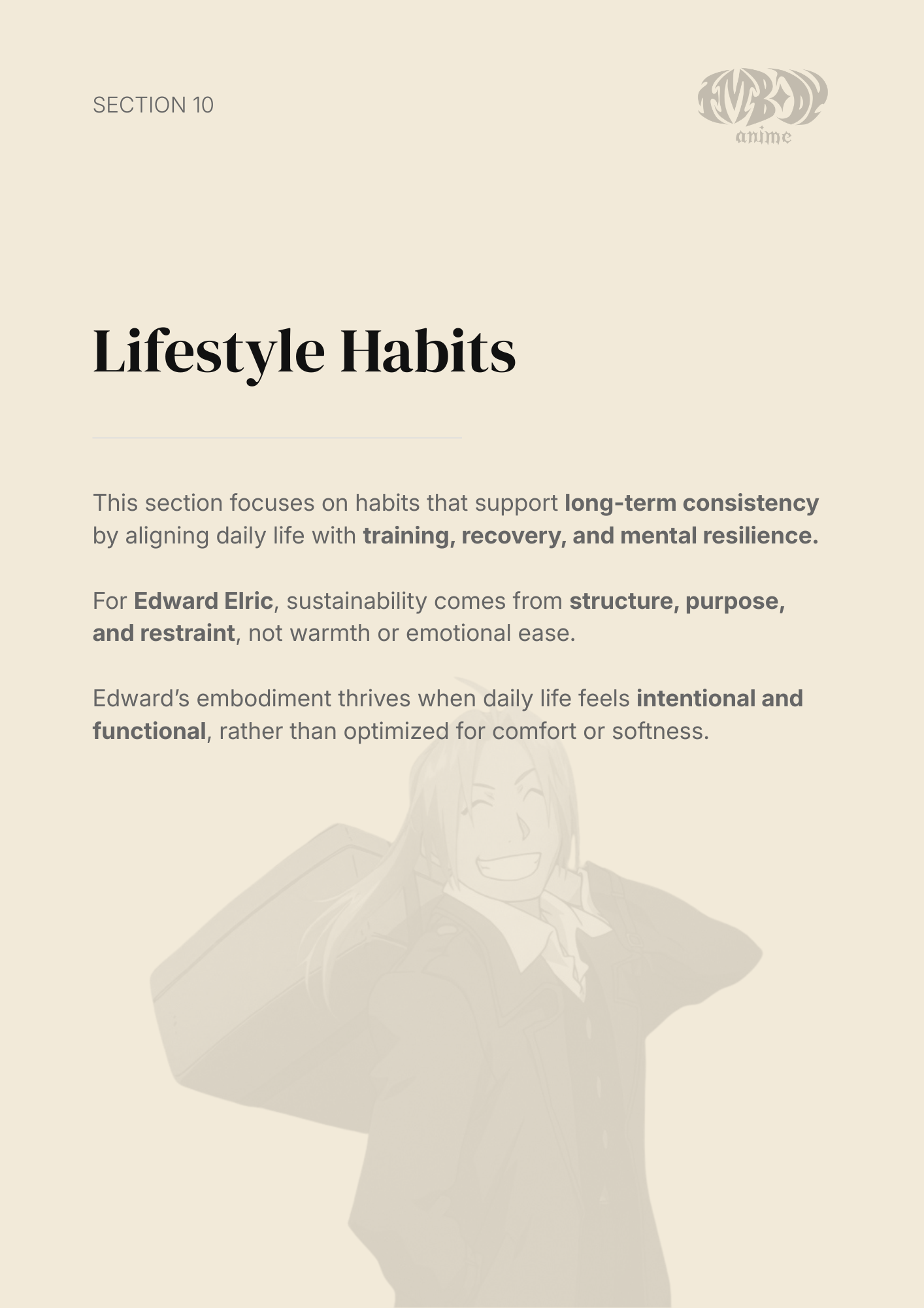 Edward Elric – Digital Embodiment Guide