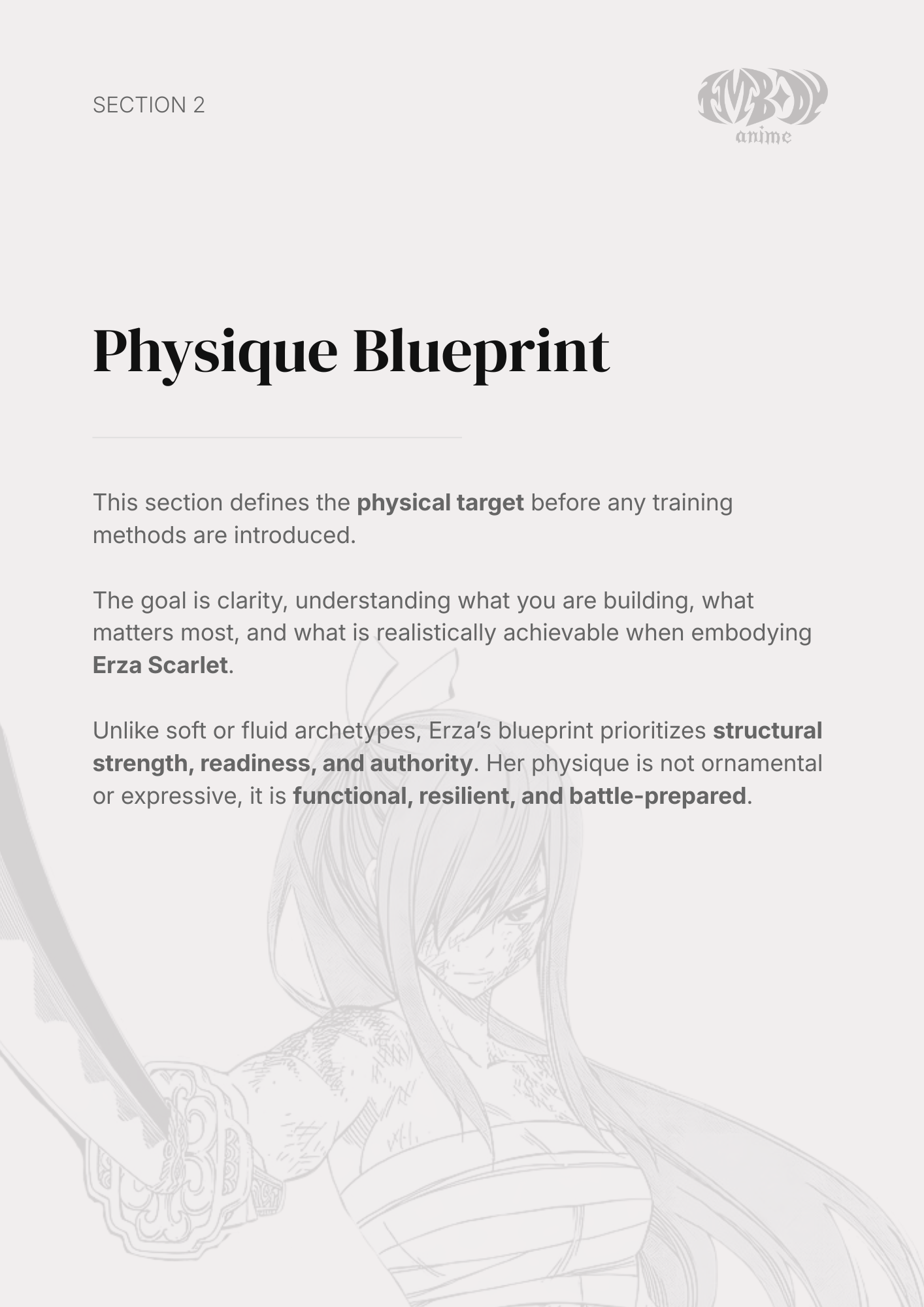 Erza Scarlet – Digital Embodiment Guide