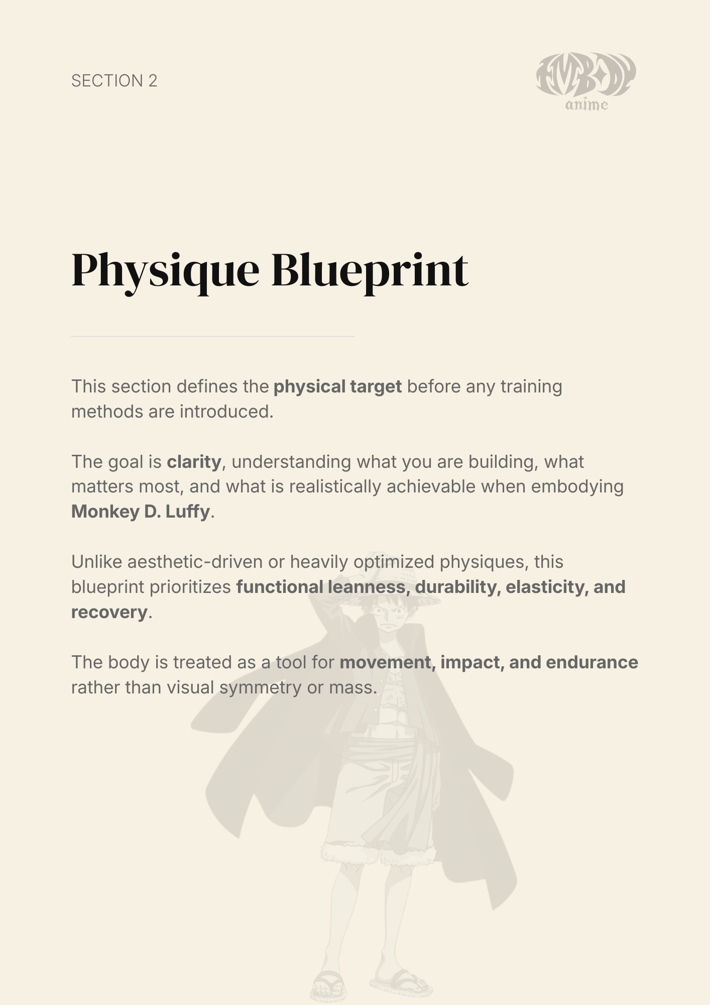 Monkey D. Luffy – Digital Embodiment Guide