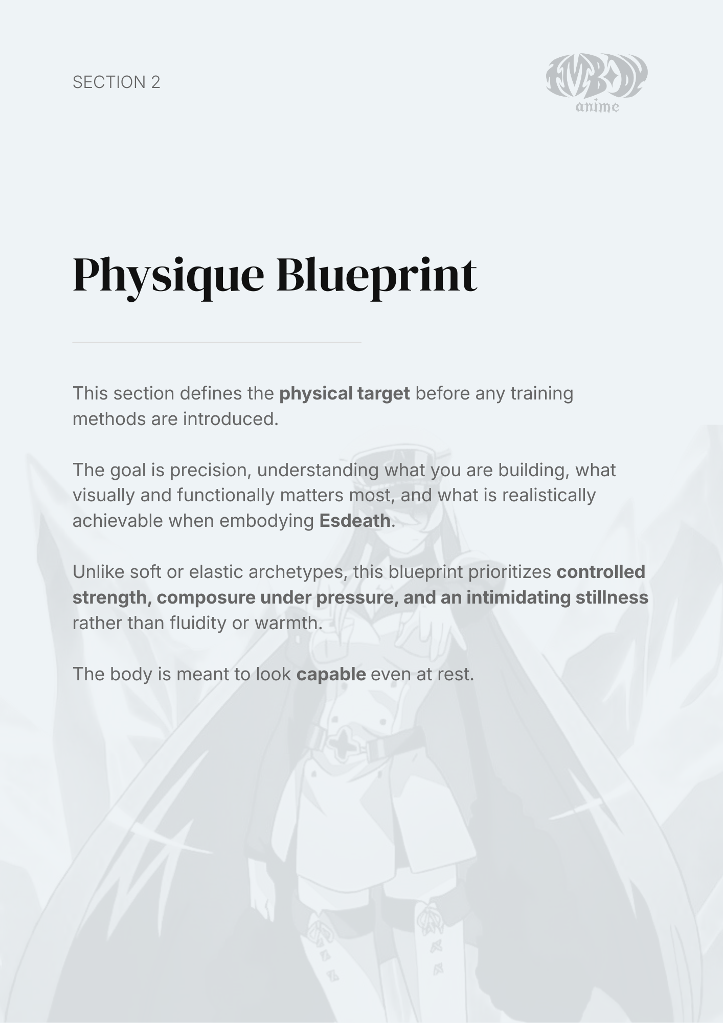 Esdeath – Digital Embodiment Guide